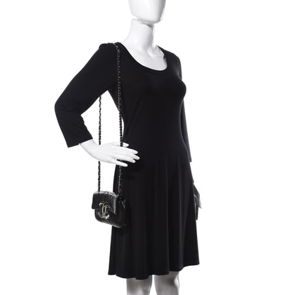 Chanel Lambskin Diamond Stitched Mini Flap Black 2 of 11