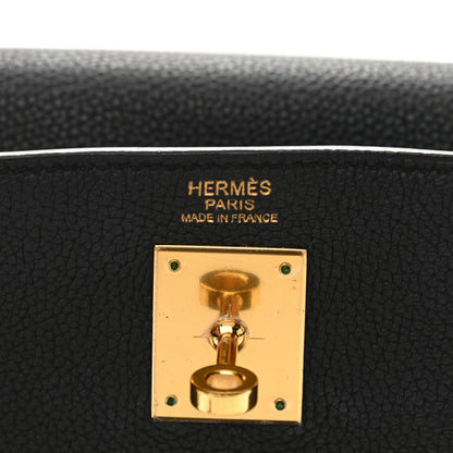 Hermes Togo Kelly Retourne 32 Black 6 of 14
