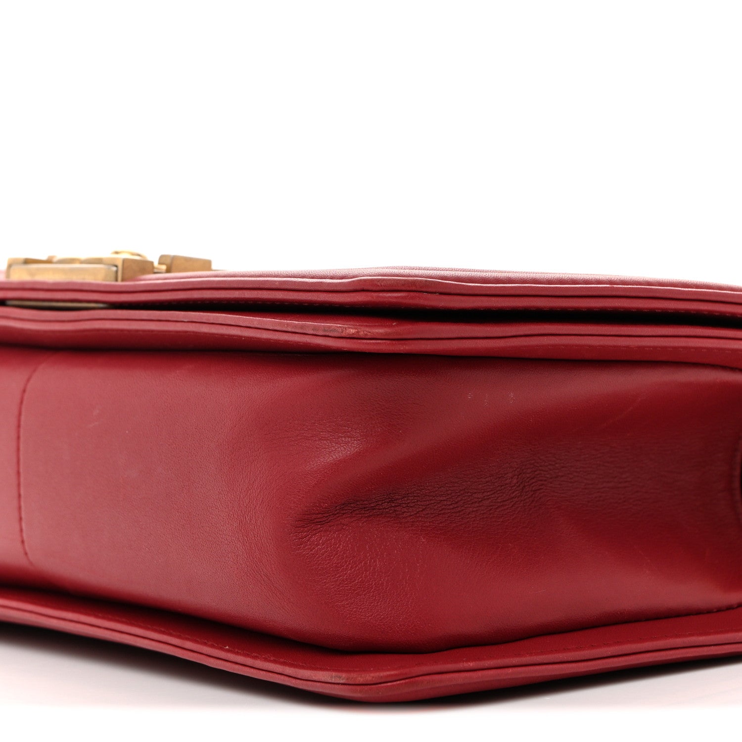 Chanel Lambskin Quilted Medium Boy Flap Dark Red 10 of 16