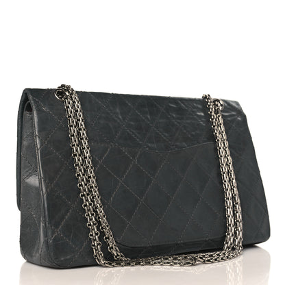 Chanel Aged Calfskin Quilted 50th Anniversary 2.55 Reissue 227 Flap Grey 4 of 10
