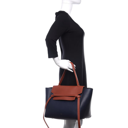 Celine Smooth Calfskin Large Bi-Color Belt Bag Midnight 2 of 17