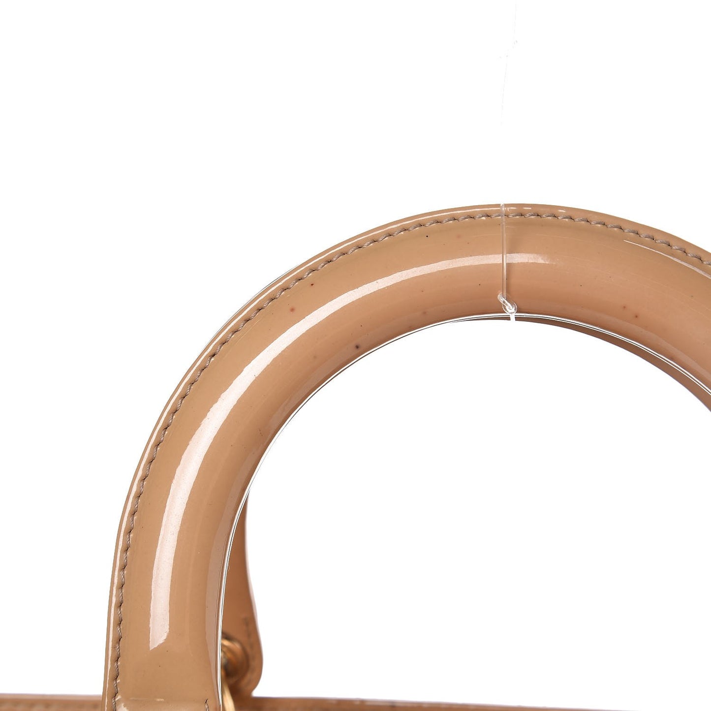 Patent Cannage Large Lady Dior Beige