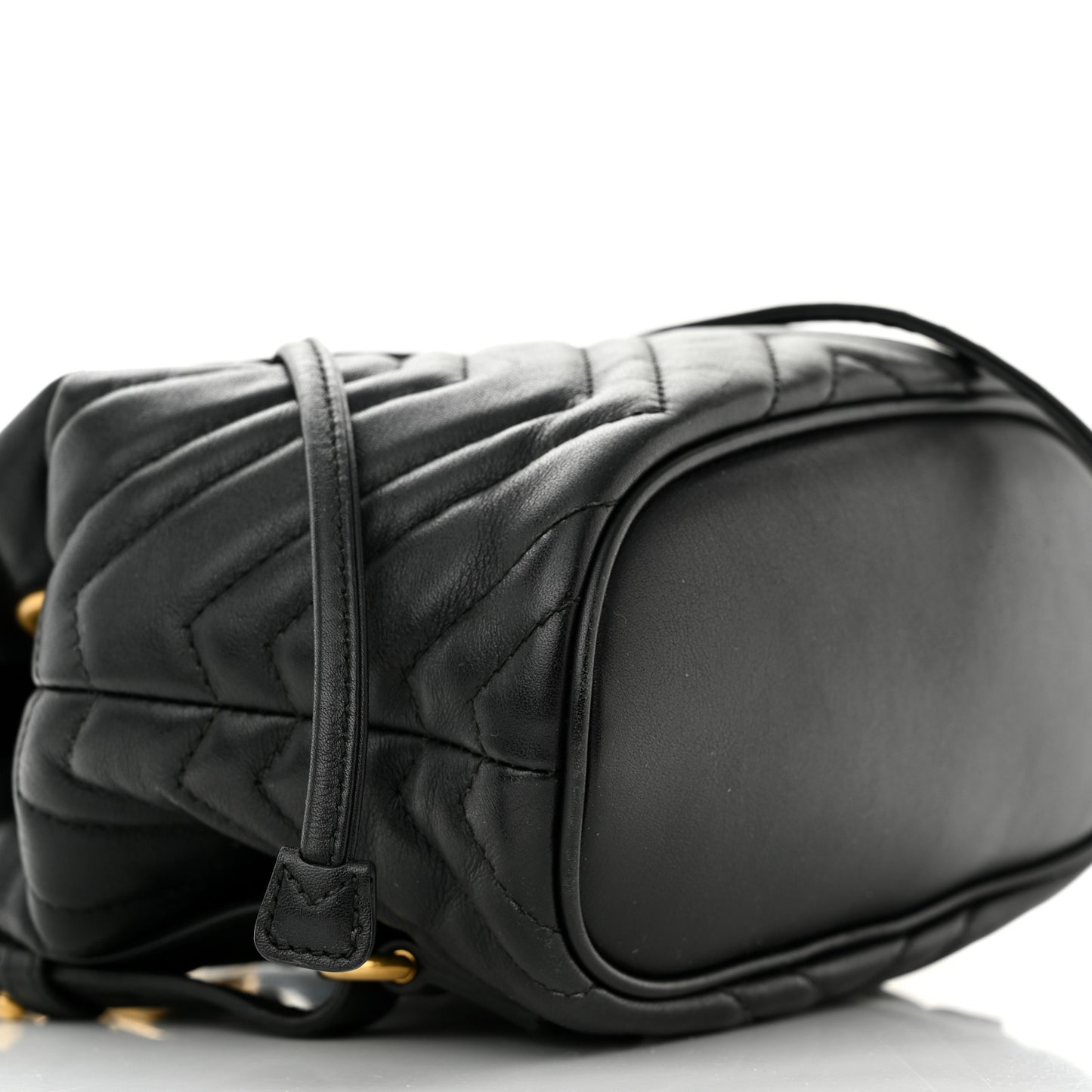 Calfskin Matelasse GG Marmont Flap Backpack Black