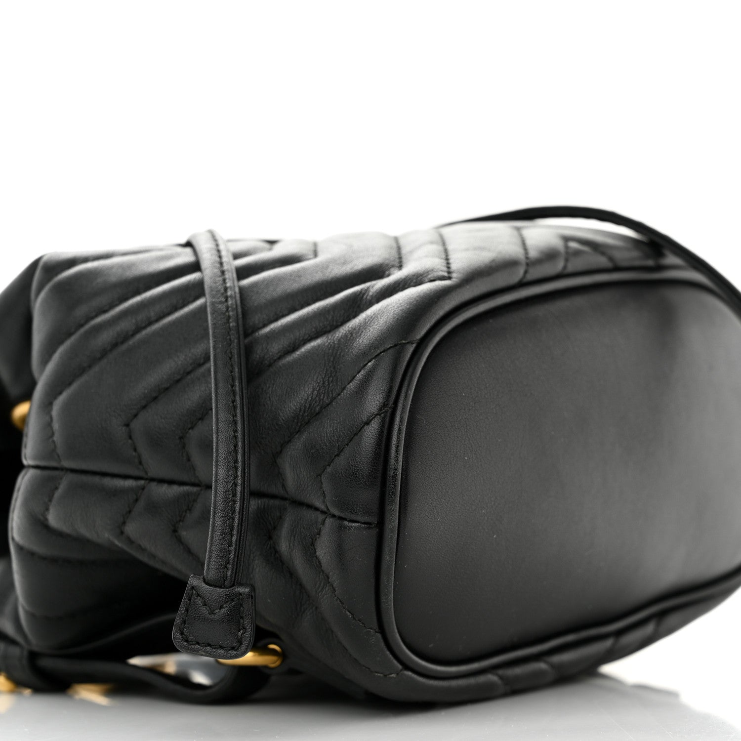 Gucci Calfskin Matelasse GG Marmont Flap Backpack Black 9 of 15