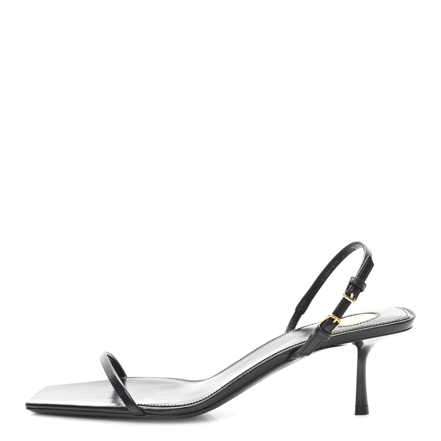 Satin Slingback Jaspe 55 Sandals  41 Black