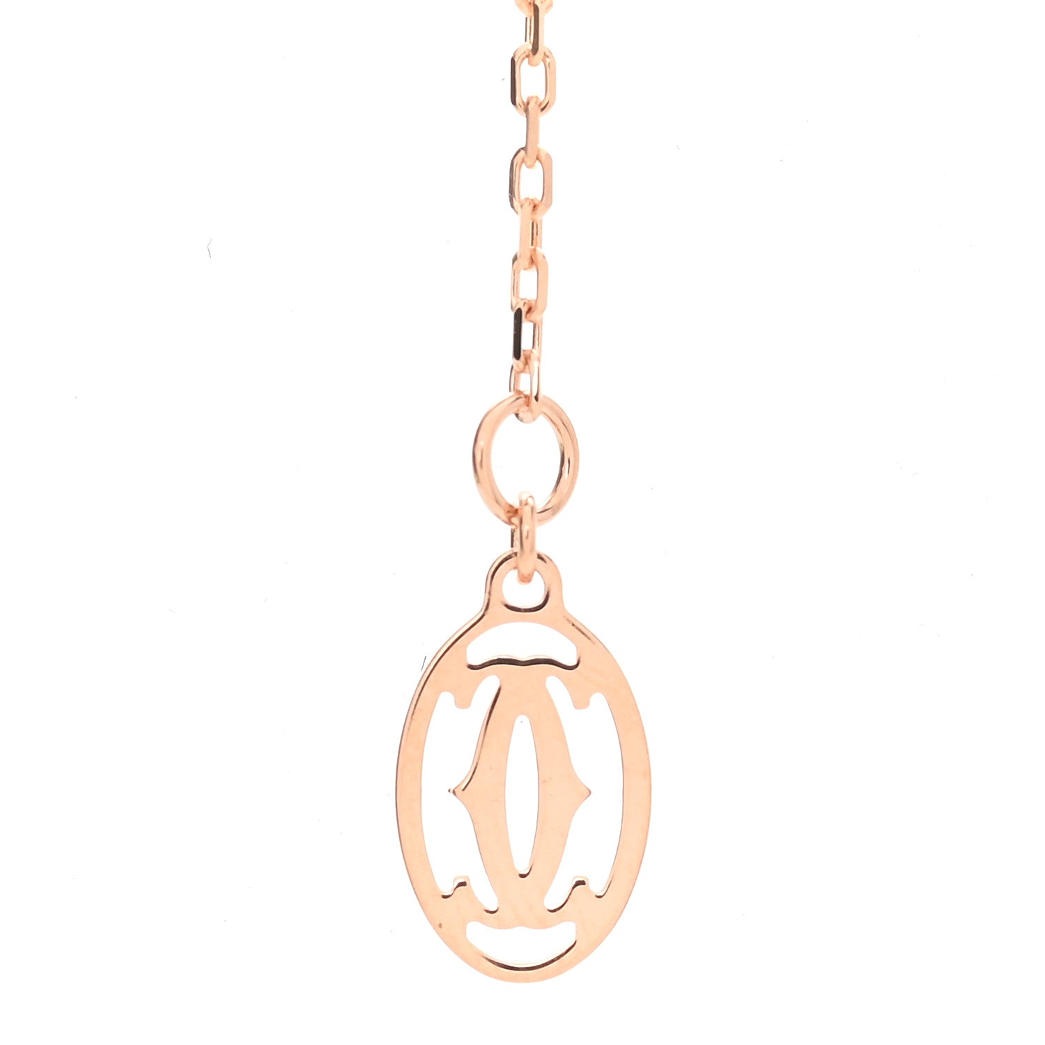 Cartier 18K Pink Gold Diamond SM D'Amour Pendant Necklace 6 of 6