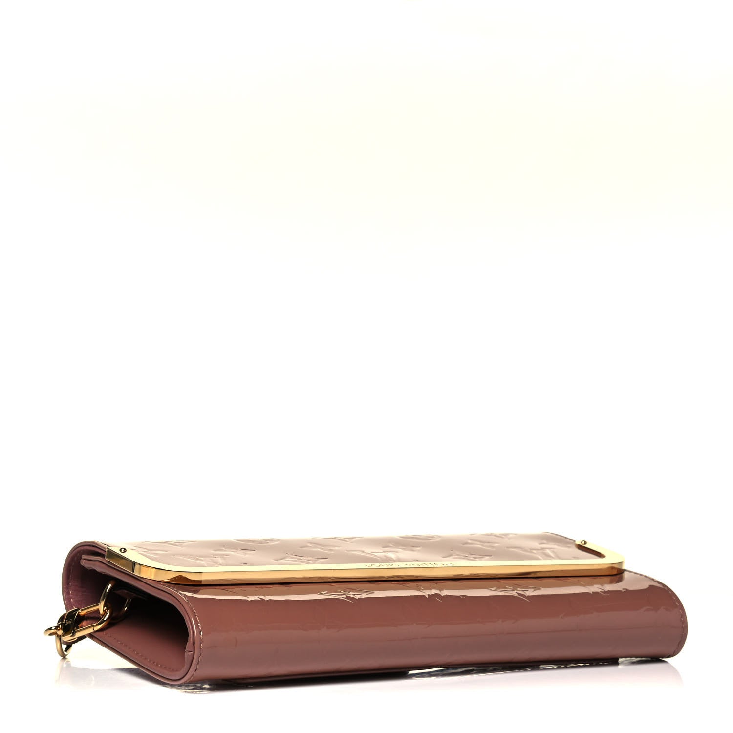 Louis Vuitton Vernis Rossmore MM Rose Velours 4 of 8