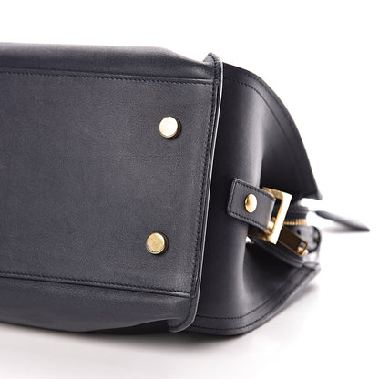 Saint Laurent Smooth Calfskin Small Monogram Cabas Navy 11 of 11