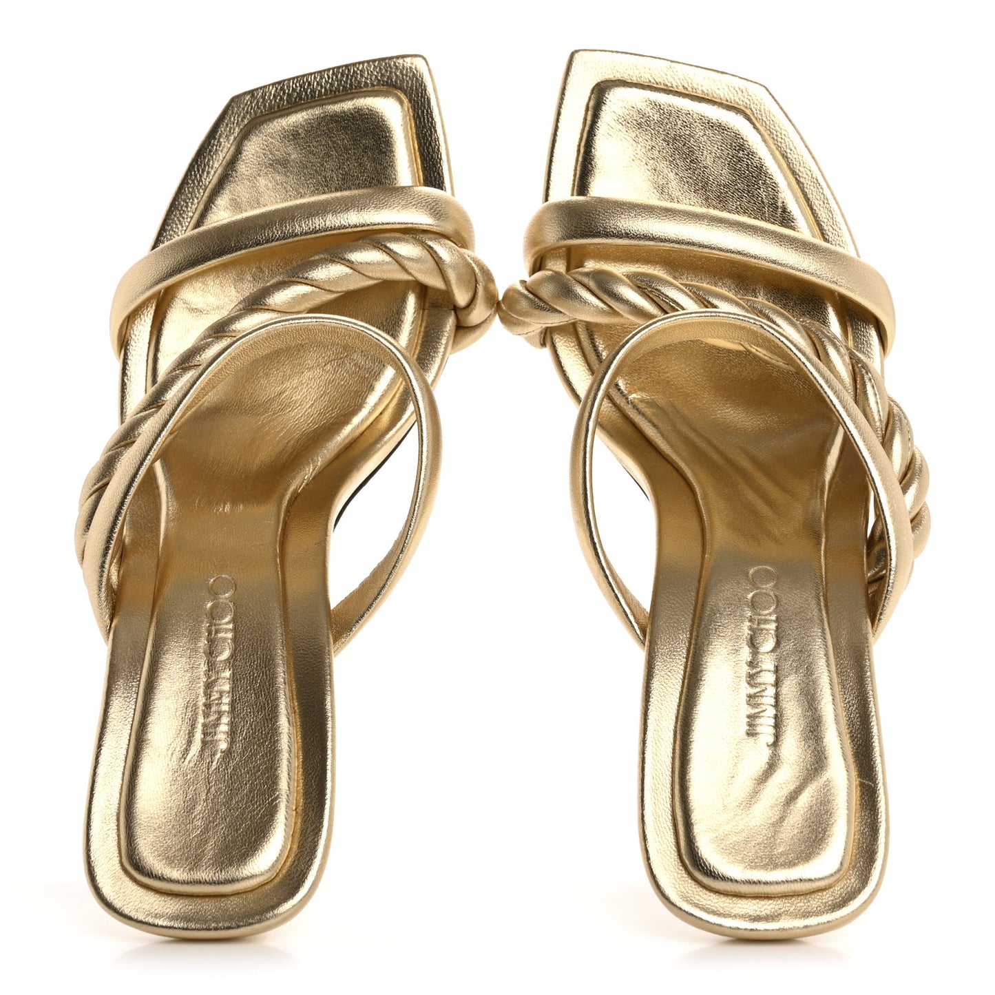 Metallic Nappa Diosa 90 Sandals 36 Gold
