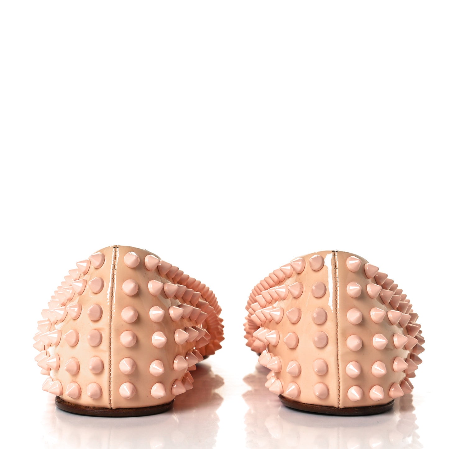 Patent Gozul Spikes Flats 36.5 Nude