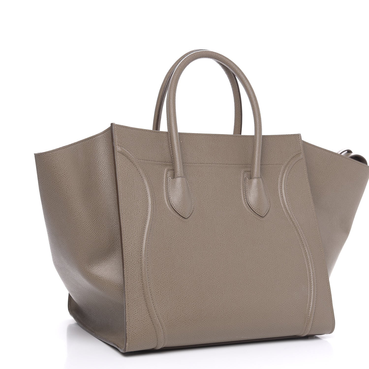 Celine Grained Calfskin Medium Phantom Luggage Taupe 3 of 12