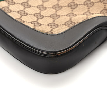 Gucci Monogram Web Jackie O Hobo Dark Brown 9 of 13