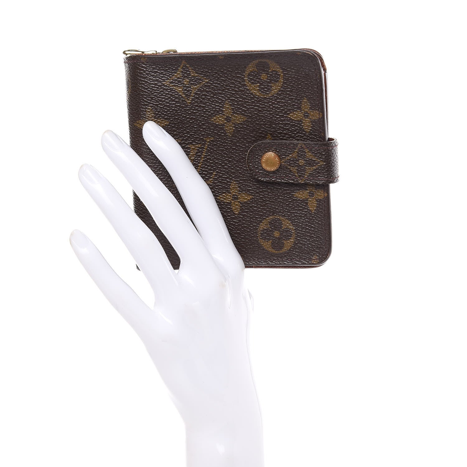Louis Vuitton Monogram Compact Zippe Zipped Wallet 2 of 15