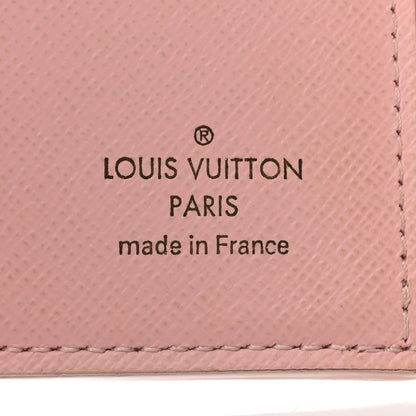 Louis Vuitton Damier Azur Zoe Wallet Rose Ballerine 5 of 6