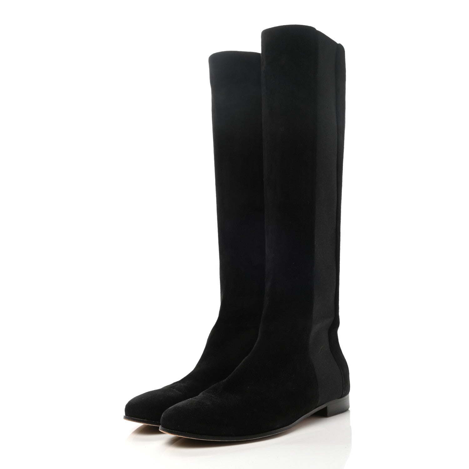 Jimmy Choo Suede Knee High Boots 39.5 Black 3 of 6