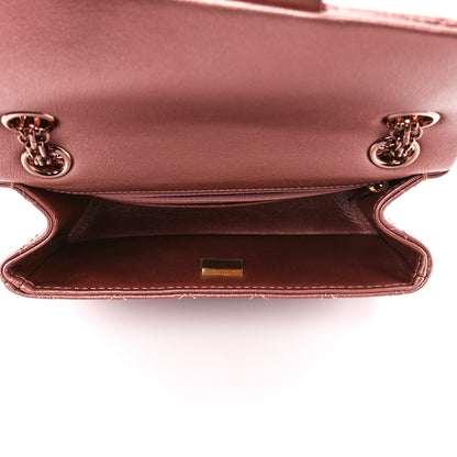 Chanel Metallic Grained Calfskin Quilted 2.55 Reissue Mini Flap Copper Pink 5 of 11