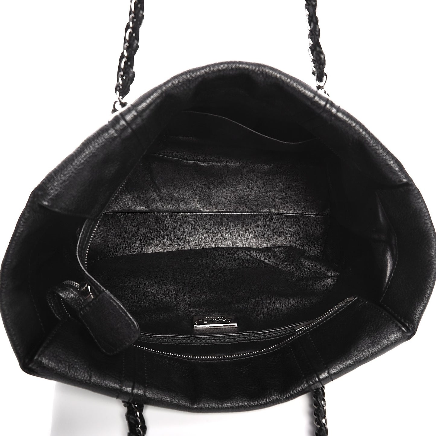 Deerskin Luxe Ligne Tote Black