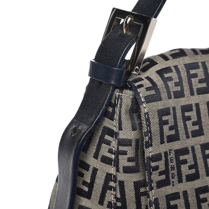 Fendi Zucchino Mama Baguette Navy 8 of 8
