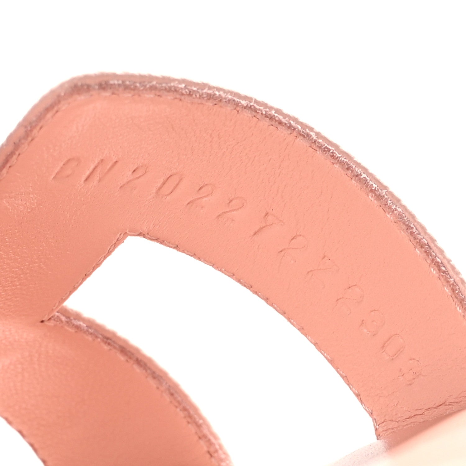 Hermes Epsom Oran Sandals 36.5 Rose Pale 6 of 9