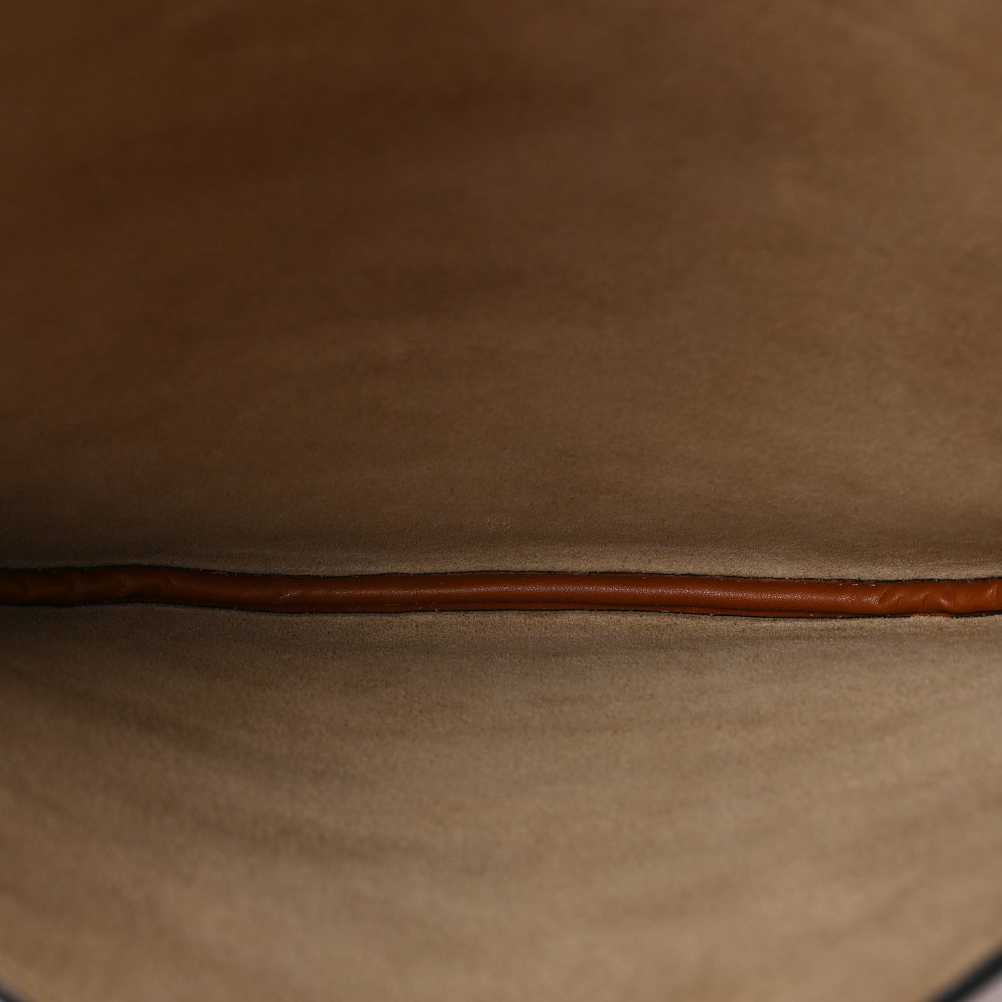 Vitello Grace Suede Small Croissant Hobo Brandy