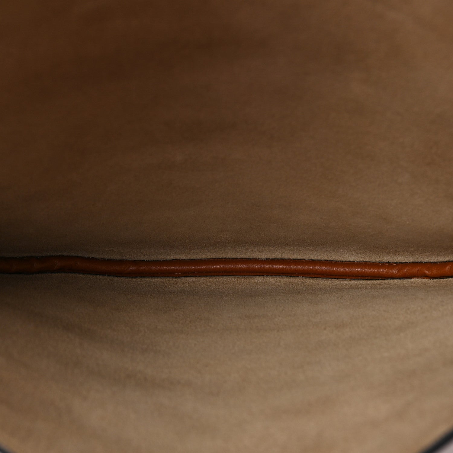 Fendi Vitello Grace Suede Small Croissant Hobo Brandy 5 of 8