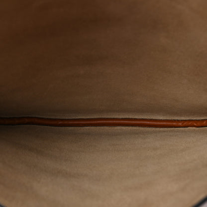 Fendi Vitello Grace Suede Small Croissant Hobo Brandy 5 of 8