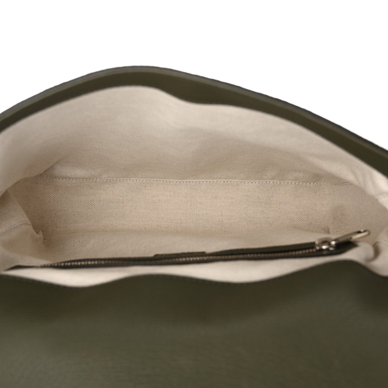 Gucci Calfskin Jumbo GG Embossed Double Buckle Medium Messenger Bag Dark Vintage Olive 5 of 10