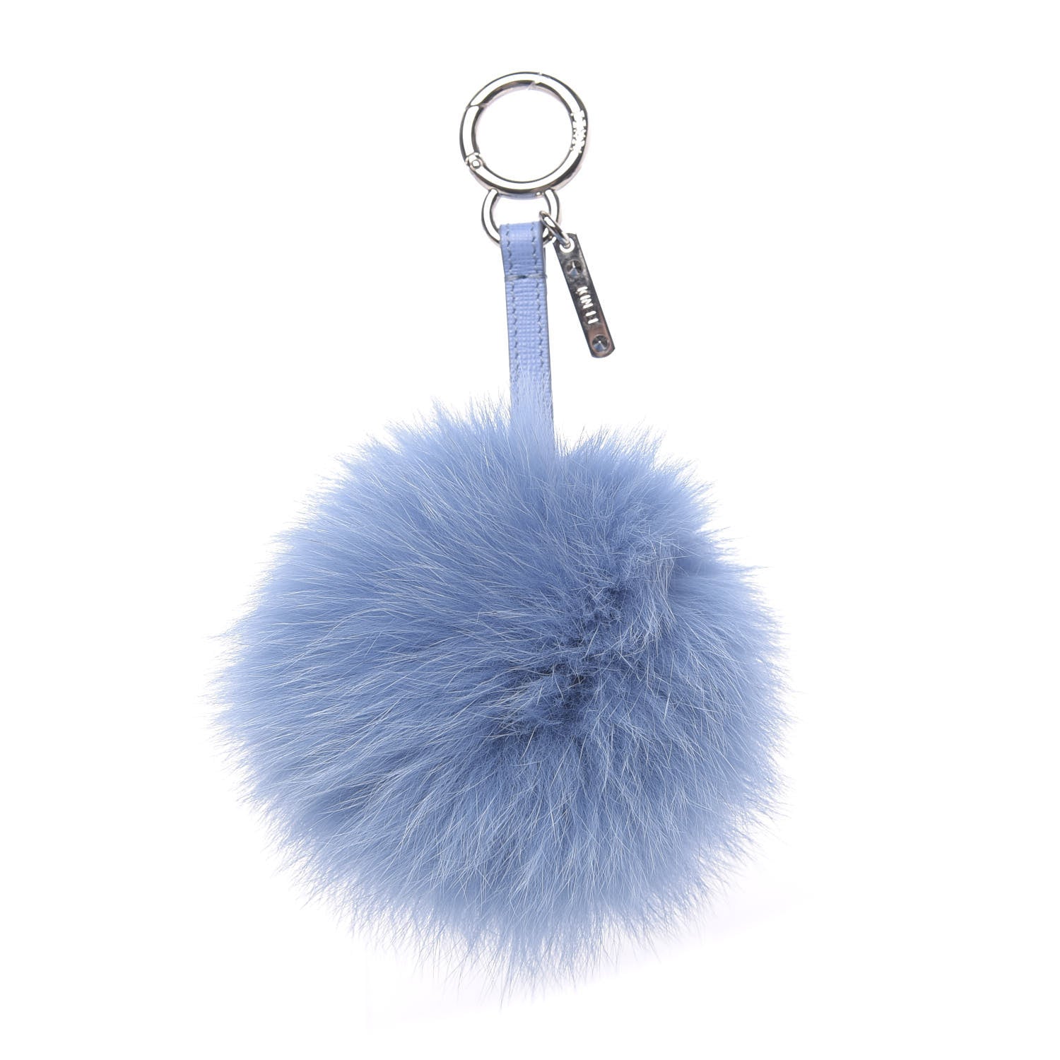 Fendi Fox Fur Vitello Elite Pom Pom Bag Charm Nebula 1 of 3