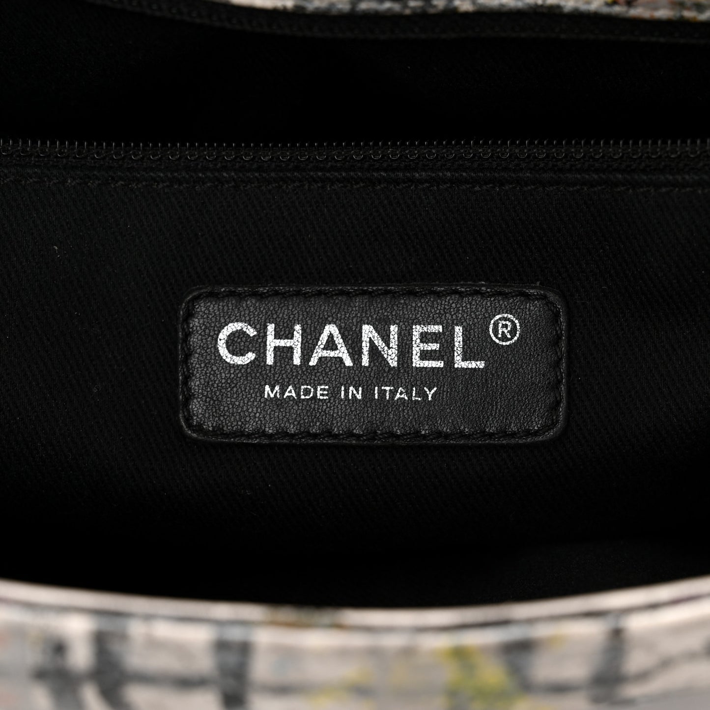 Calfskin Hand Painted Graffiti Flap Multicolor