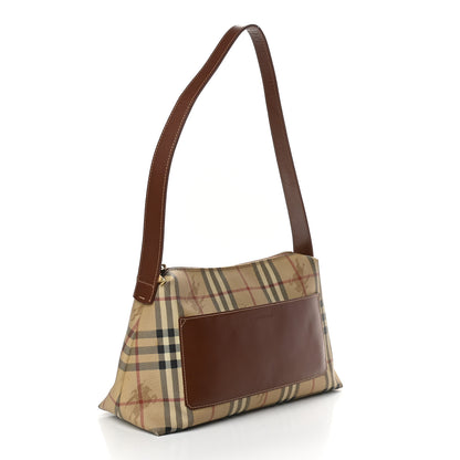 Burberry Haymarket Check Shoulder Bag Brown 2 of 11
