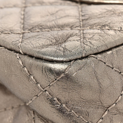 Chanel Metallic Aged Calfskin Quilted 2.55 Reissue 225 Flap Pewter 12 of 13