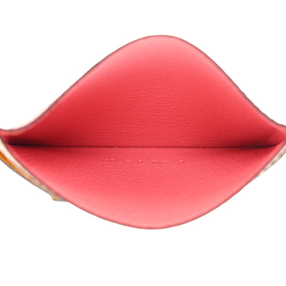 Hermes Epsom Evercolor Les Petits Chevaux Card Holder Ambre Brique Rouge H Rose Ete 5 of 9