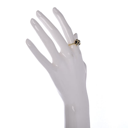 David Yurman 18K Yellow Gold Diamond Black Onyx 10mm Cable Wrap Ring 53 6.25 2 of 5