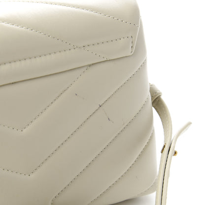 Saint Laurent Calfskin Y Quilted Monogram Toy Loulou Crossbody Bag Ivory 11 of 11