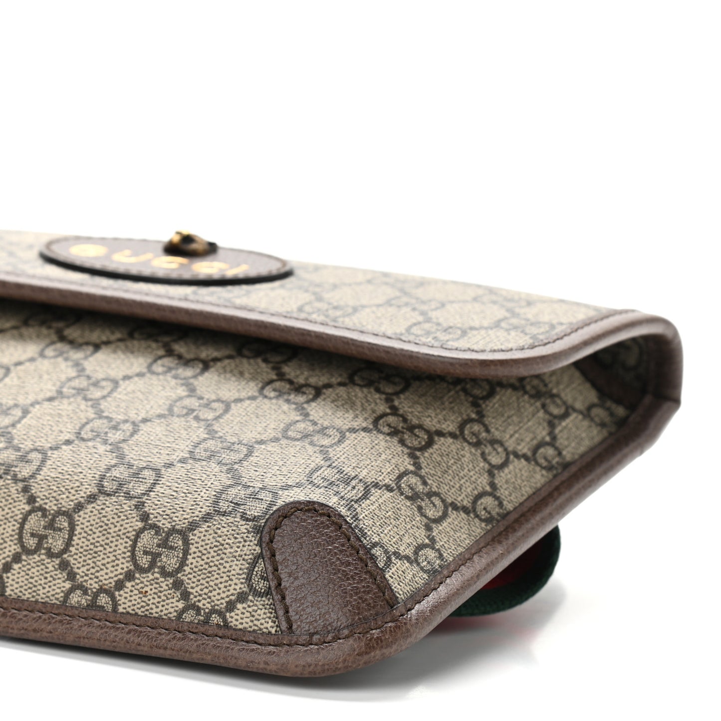 GG Supreme Monogram Neo Vintage Web Belt Bag Brown