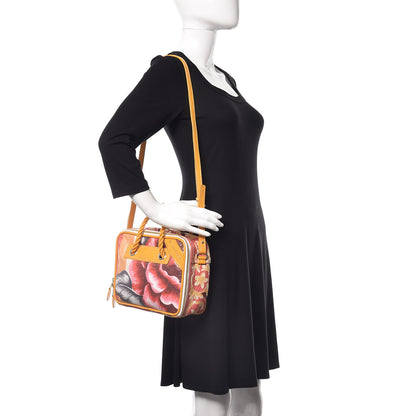 Balenciaga Agneau Floral Print Small Blanket Square Tote Multicolor 2 of 9