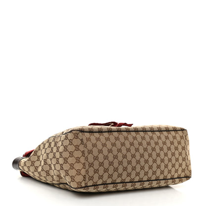 Gucci Monogram Large Positano Tote Brown 4 of 10