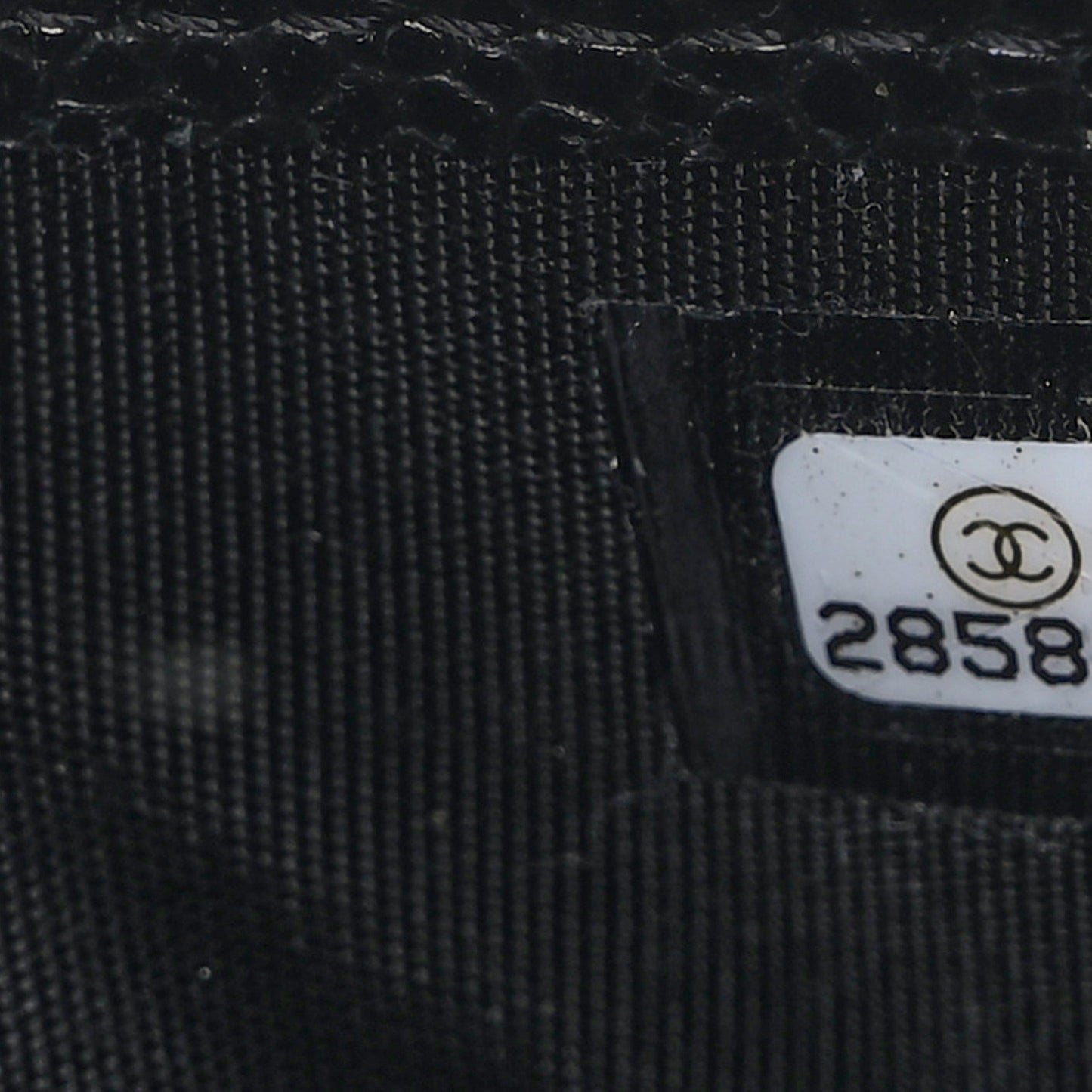 Caviar Quilted Card Holder Black