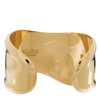 Tiffany 18K Yellow Gold Small Elsa Peretti Right Wrist Bone Cuff Bracelet 2 of 4