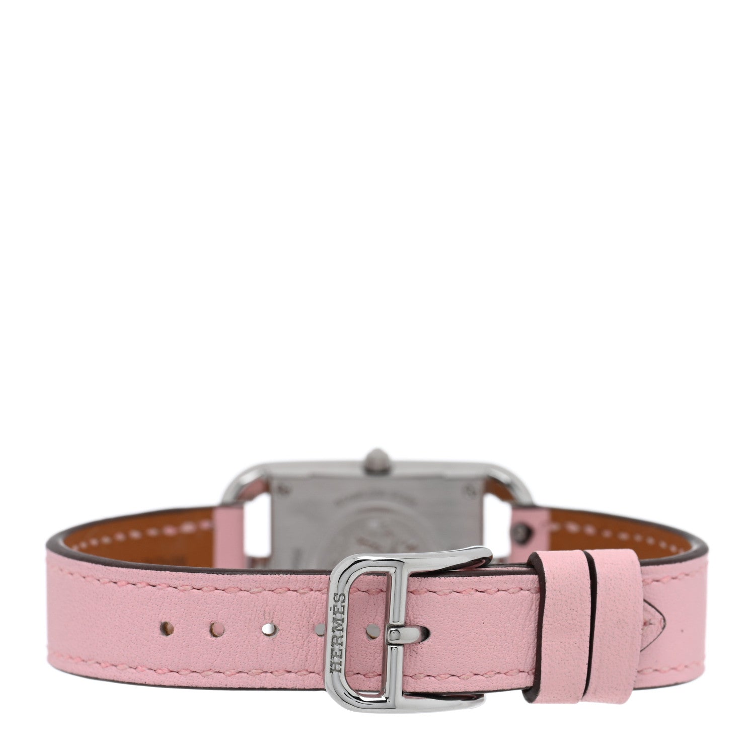 Hermes Stainless Steel Swift Diamond Pink Sapphire Mother of Pearl 23mm Cape Cod Quartz Watch Rose Sakura 3 of 5