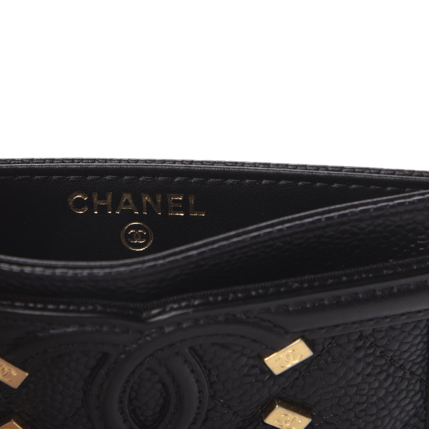 Chanel Caviar Quilted Filigree Card Holder Black 6 of 8
