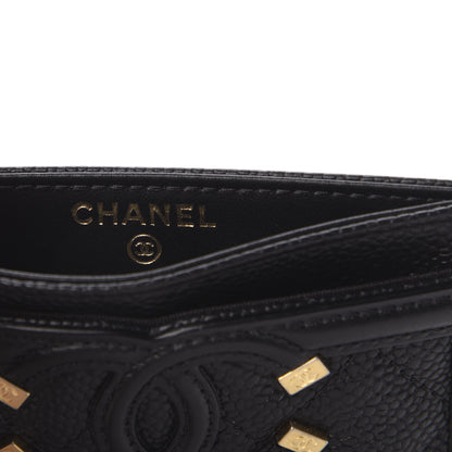 Chanel Caviar Quilted Filigree Card Holder Black 6 of 8