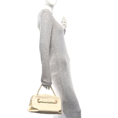 Celine Smooth Calfskin Eyelet Small Top Handle Bag White 2 of 10
