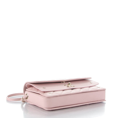 Chanel Calfskin Quilted CC Box Flap Light Pink 4 of 8