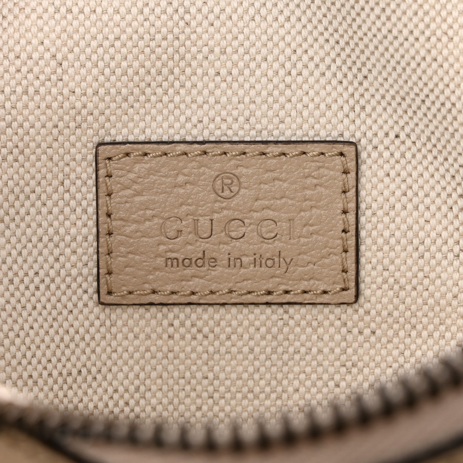 Gucci GG Supreme Monogram Textured Calfskin Web Retro Interlocking G Belt Bag Beige Mystic White Oatmeal 6 of 11
