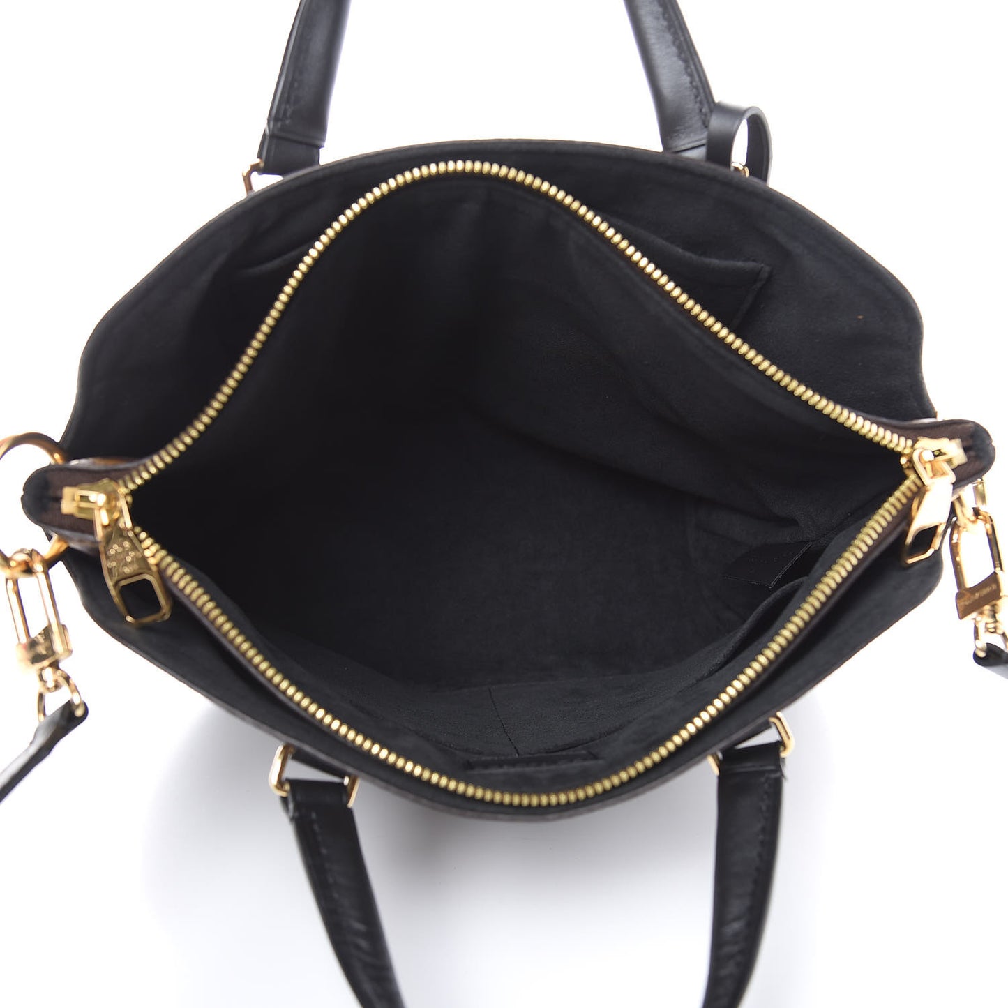 Monogram Flower Zipped Tote PM Black