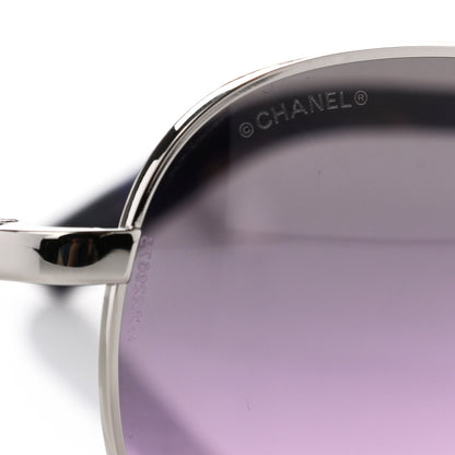 Chanel CC Aviator Sunglasses 4201 Purple 8 of 8