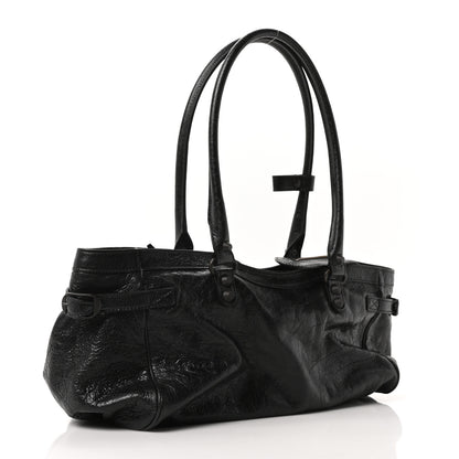 Balenciaga Agneau Arena Classic Hardware East West Le City Black 3 of 10