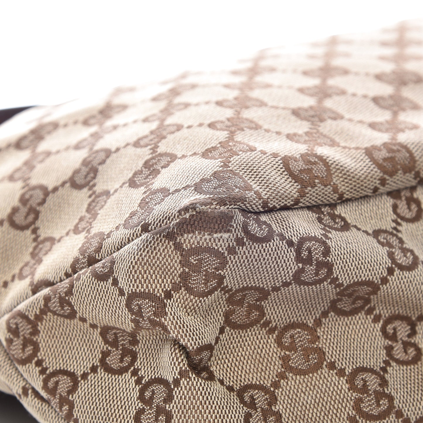 Monogram Medium Horsebit Chain Hobo Dark Brown