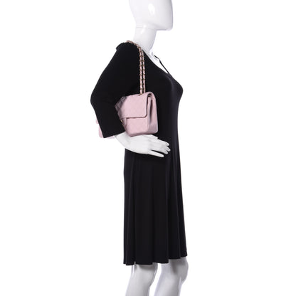 Chanel Caviar Quilted Medium Double Flap Light Pink 2 of 14